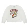 Kenzo Felpa Con Ricamo In White