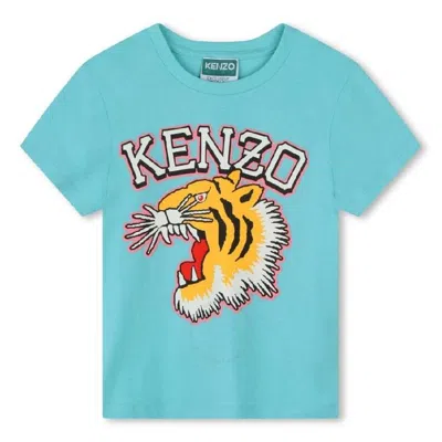Kenzo Kids'  Girls Tiger-print Cotton Tshirt