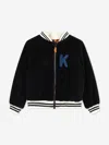Kenzo Embroidered Bomber Jacket In Grey