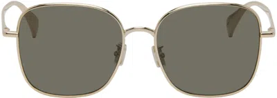 Kenzo Gold  Paris Boke Flower Sunglasses In Gold/green