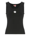 Kenzo Tank Top Boke Flower 2.0 In Black