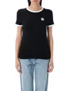 Kenzo Logoed T-shirt In Black