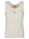 Kenzo Gots Boke Flower 2.0 Emboidered Tank Top In Multi
