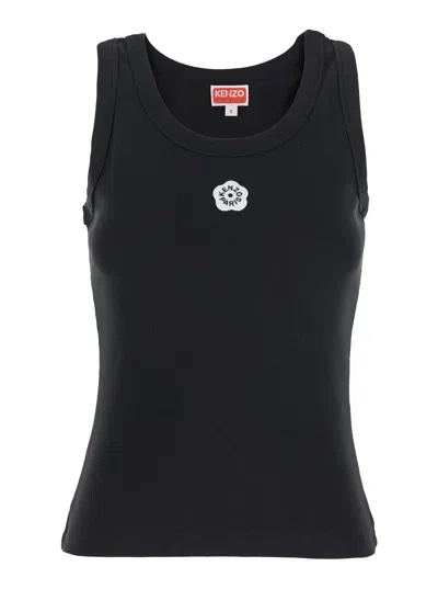 Kenzo Gots Boke Flower 2.0 Embroidered Tank Top In Multicolor