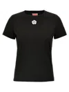 Kenzo Gots Boke Flower 2.0 Embroider Classic T-shirt In Black