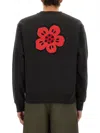 Kenzo Gots Boke Flower Sweat In Black