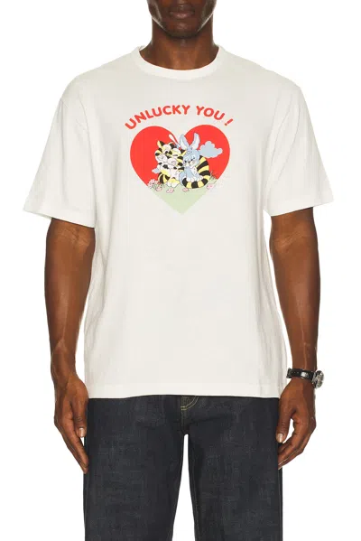 Kenzo Lucky Charm Graphic Crew Neck T Shirt In White