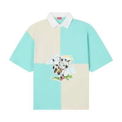 Pre-owned Kenzo Gots Cartoon Relax Polo 'blue' | Men's Size M