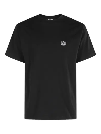 Kenzo "gots Happy Tiger" Embroidered Classic Tshirt Clothing In Black