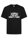 Kenzo Black Oversized T-shirt With Print