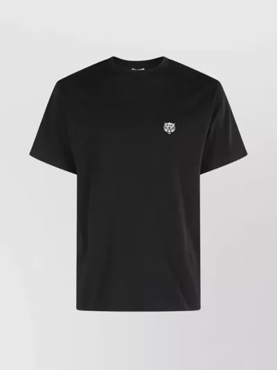Kenzo Gots Happy Tiger Embroidered Tshirt With Short Sleeves