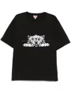 Kenzo Gots Happy Tiger T-shirt In Black