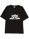 Kenzo Gots Happy Tiger T-shirt In Black