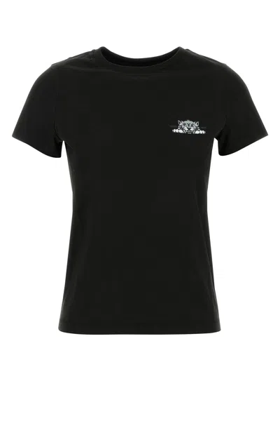 KENZO KENZO BLACK COTTON T-SHIRT