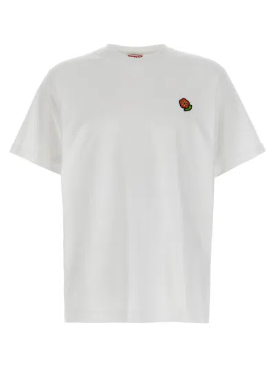 Kenzo T-shirt With "pop" Embroidery In White