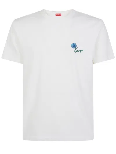 Kenzo "gots  Tulip" Slim T-shirt In White