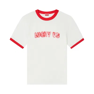 Pre-owned Kenzo Gots Words Slim T-shirt 'off White' | Men's Size L