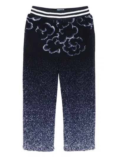 Kenzo Kids' Gradient-effect Track Pants In Blue