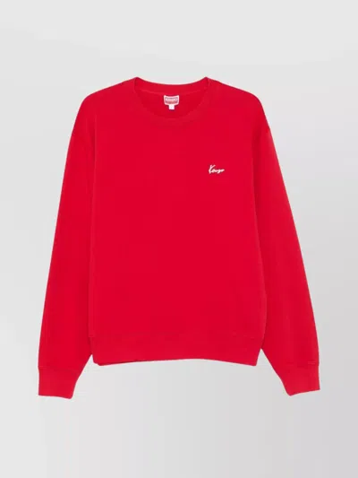 Kenzo Graphic Back Print Crewneck Sweater In Red