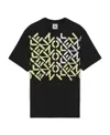 Kenzo Graphic Logo Print T-shirt In Black