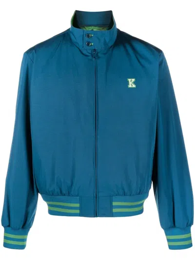 Kenzo Sporty Harrington Jacket For Men In Blue