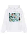 Kenzo Graphic-print Cotton Hoodie In White