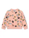 Kenzo Graphic-print Cotton Sweatshirt In Pink