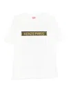 Kenzo Graphic Print Crew Neck Short Sleeve T-shirt In White