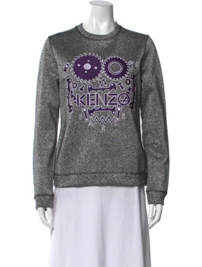 Pre-owned Kenzo Graphic Print Crew Neck Sweatshirt