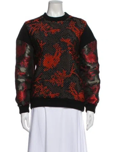 Pre-owned Kenzo Graphic Print Crew Neck Sweatshirt In Multi