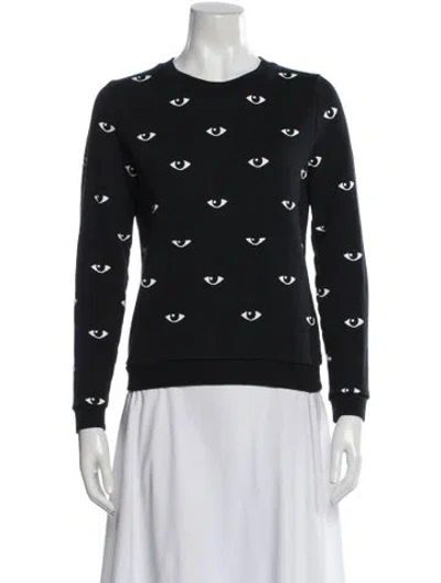 Pre-owned Kenzo Graphic Print Crew Neck Sweatshirt In Multi