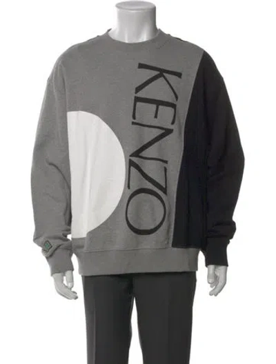 Pre-owned Kenzo Graphic Print Crew Neck Sweatshirt In Multi