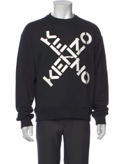 Pre-owned Kenzo Graphic Print Crew Neck Sweatshirt W/ Tags In Grey