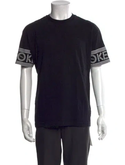 Pre-owned Kenzo Graphic Print Crew Neck T-shirt In Black