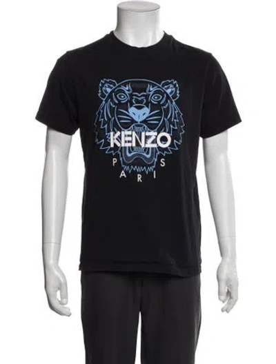 Pre-owned Kenzo Graphic Print Crew Neck T-shirt In Black