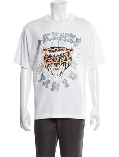Pre-owned Kenzo Graphic Print Crew Neck T-shirt In Black