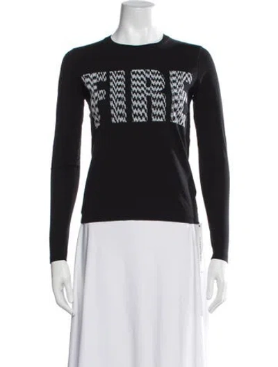 Pre-owned Kenzo Graphic Print Crew Neck T-shirt In Black