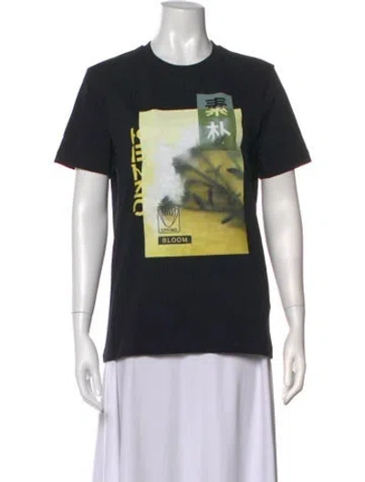 Pre-owned Kenzo Graphic Print Crew Neck T-shirt In Black