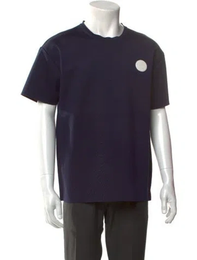 Pre-owned Kenzo Graphic Print Crew Neck T-shirt In Blue