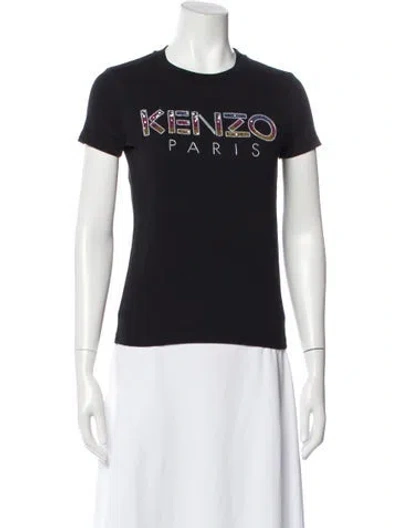 Pre-owned Kenzo Graphic Print Crew Neck T-shirt In Gray