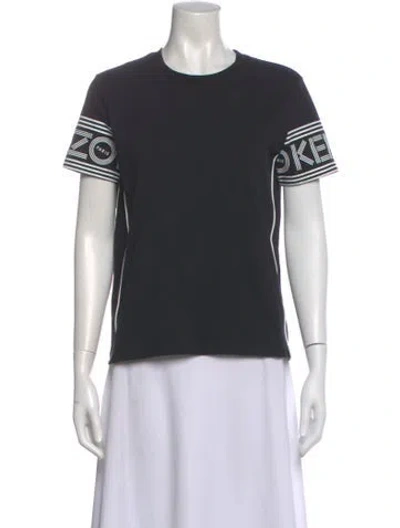 Pre-owned Kenzo Graphic Print Crew Neck T-shirt In Gray