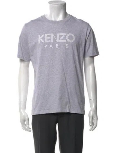 Pre-owned Kenzo Graphic Print Crew Neck T-shirt In Gray