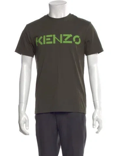 Pre-owned Kenzo Graphic Print Crew Neck T-shirt In Green