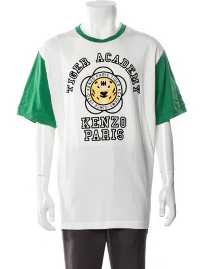 Pre-owned Kenzo Graphic Print Crew Neck T-shirt In Green