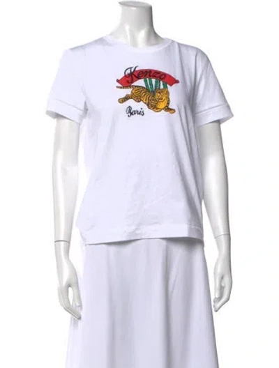 Pre-owned Kenzo Graphic Print Crew Neck T-shirt In Multi