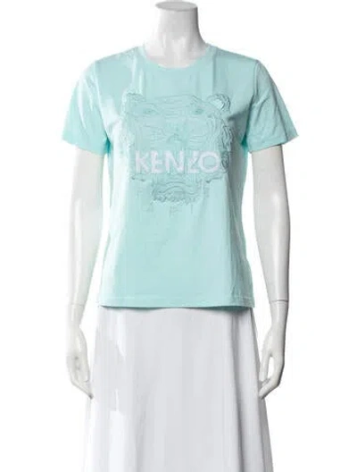 Pre-owned Kenzo Graphic Print Crew Neck T-shirt W/ Tags In Blue