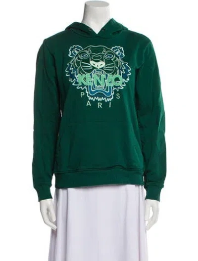 Pre-owned Kenzo Graphic Print Evening Jacket In Green