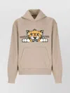 Kenzo Graphic Print Hooded Sweatshirt In Neutral