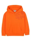 Kenzo Graphic-print Hoodie In Orange