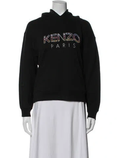 Pre-owned Kenzo Graphic Print Jacket In Black